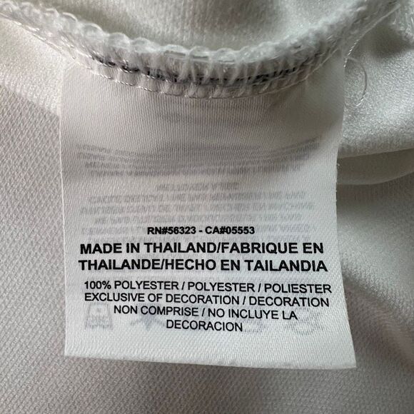 Nike Golf Dri-FIT Polo Shirt Mens XXL White Athletic Swoosh Tour Performance - Picture 7 of 8